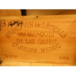 Chateau Leoville-Las-Cases, St Julien 2eme Cru 2004, 12 bottles in owc. Removed from the cellar of a