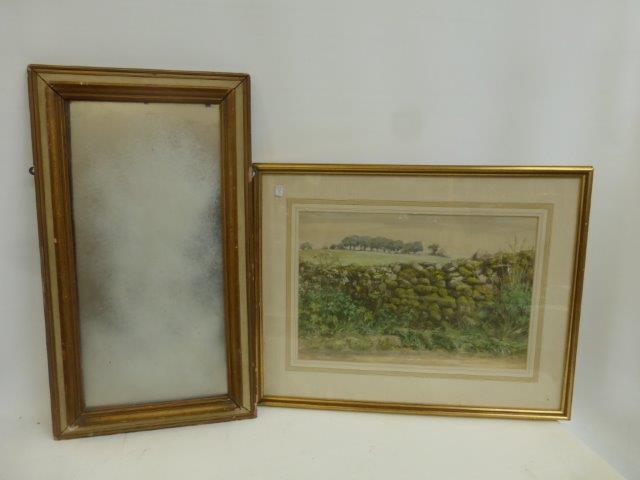 Ronald Dickenson country lane scene in pastel, signed in pencil lower right, and a wooden framed