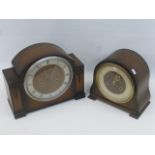 Two 1930s/1940s Smiths oak cased mantle clocks.