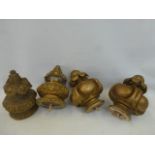 Yesterday's World Museum, Battle "Royal Room" - two pairs of decorative giltwood post finials.