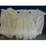 Three Victorian Christening gowns.