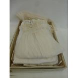 A box of Christening gowns etc (nine garments).