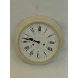 A contemporary battery operated wall clock inscribed H. Persillon Dax to the dial.