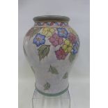 A Bursley ware Charlotte Rhead bulbous shaped vase model no. 705.