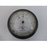 A Negretti and Zambra, London fisherman's aneroid barometer, issued by the RNLI No. 2462.