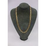 An 18ct gold necklace stamped 18K, total weight 42.4g.