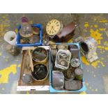 A comprehensive collection of clock spares of various ages.