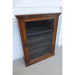 A 19th Century mahogany single door glazed pier cabinet/bookcase.