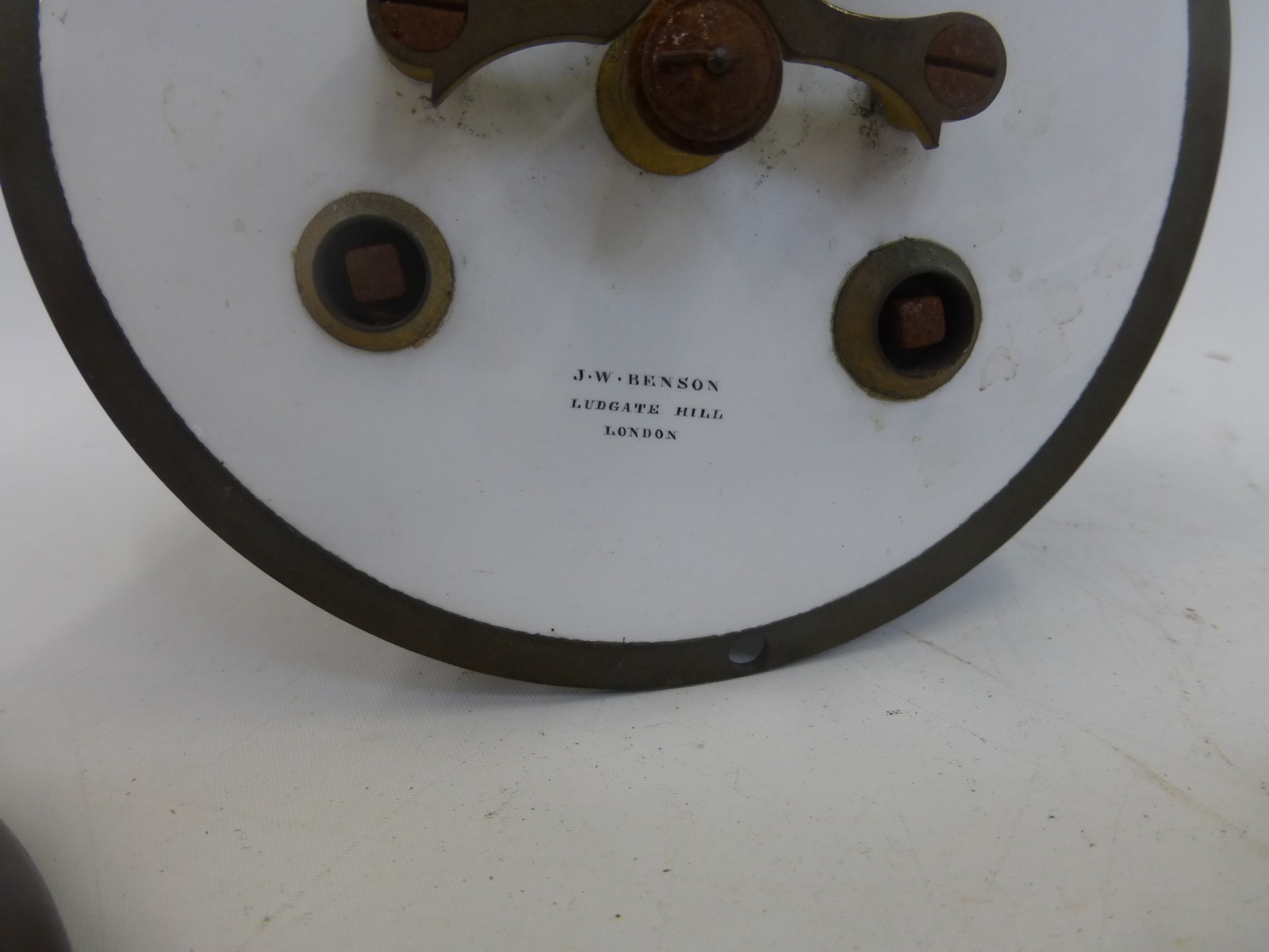 A 19th Century French clock movement with dead beat escapement, inscribed J.W. Benson, Ludgate Hill, - Image 2 of 2