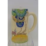 A Clarice Cliff Newport Pottery Aurea Bizarre tankard, 165mm high (some crazing).