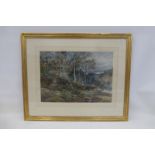 DAVID COX (1783-1859) - "On the River Wye near Monmouth", watercolour, signed lower left and