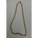 A 9ct gold necklace, weight 11.0g.