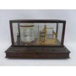 An oak cased barograph with single drawer base, inscribed Tycos, Scarborow's, Bury St. Edmunds No.