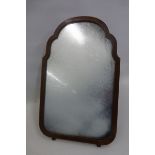 A 19th Century Queen Anne style mahogany dressing table mirror with folding stand.