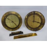 Two maritime navigational course plotters, one stamped 9 C.D.C Mark 1 A.E.D.M Co, serial no. 519,