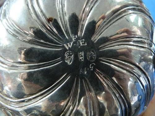 A George III Irish silver Bowl, by Matthew West, hallmarks for Dublin, of circular form, on three - Image 2 of 2