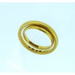 Two Wedding Bands, both in 22ct yellow gold, total weight 6.9g.