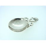 A Scottish silver Caddy Spoon, by Isle of Mull Silver Co, hallmarked Edinburgh, 1987, with