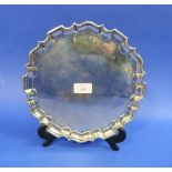 A George V silver Salver, by Thomas Bradbury & Sons, hallmarked London 1911, of circular form with