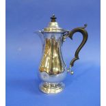 A George V silver Coffee Pot, by Josiah Williams & Co., hallmarked London, 1917, of plain baluster