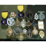 A collection of Coins, Military and Fire Service Badges, etc. (a lot)