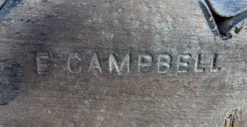Seven antique continental carved walnut Dining Chairs, some marked 'E. Campbell' on the frame, - Image 3 of 3