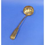 A George III silver fiddle pattern Ladle, by Alice & George Burrows, hallmarked London, 1810,