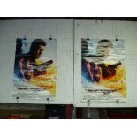 James Bond 007, "The World is not Enough", two movie posters 23½in x 33½in (60cm x 85cm) (2)