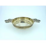 A Victorian Scottish silver Quaich, by Hamilton & Inches, hallmarked Edinburgh, 1898, of traditional