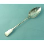 A George III silver fiddle pattern Serving Spoon, by Thomas Wilkins Baker, hallmarked London 1809,