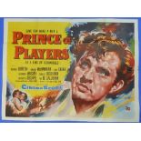 Vintage Movie Posters: The Prince of Players, together with The Rainbow Jacket, Lease of Life x two,