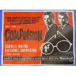 Vintage Movie Posters: Compulsion, together with Spawn of the North, Blind Man of Alcatraz, and