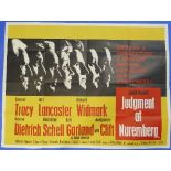 Vintage Movie Posters: Judgement at Nuremberg, together with Svengali, Come to the Table, Twice Upon