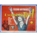 Vintage Movie Posters: I want to Live, together with Hush Hush Sweet Charlotte, I saw what you