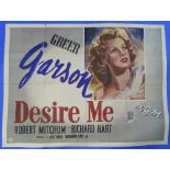 Vintage Movie Posters: Desire Me, together with The Woman for Joe, Young Cassidy, Under my Skin