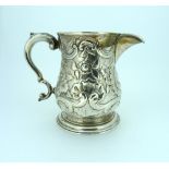 A George III silver Cream Jug, by Fuller White, hallmarked, London 1764, of baluster form with