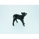 A Beswick pottery Aberdeen Angus Calf, MN.1406A, black, gloss, 3in (7.5cm) high.