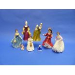 Six Royal Doulton 'Ladies' figurines: Melanie, HN 2271; Loretta, HN 2337; Simone, HN 2378; Patricia,