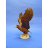 A Beswick pottery Golden Eagle, MN.2062, brown, satin matt, 10½in (26.5cm) high.