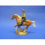 A Beswick pottery Canadian Mounted Cowboy, MN.1377, gloss, 8¾in (22.25cm) high.