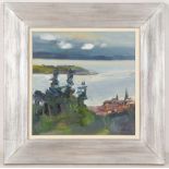 Alma Wolfson (Scottish b.1942), 'A Glimpse of Largs', oil on canvas, signed lower right, 40 x