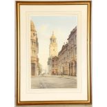 Kenneth S. Tadd, late 20th Century British, a set of three fine watercolour studies of Bristol