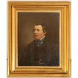 A fine mid 19th Century English school, oil on panel, 'Portrait of Thomas Sebright Jnr' (d. Nov.