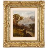 Thomas Barker 1769-1847 "A Mountain Landscape", probably Wales. Oil on canvas, monogrammed lower