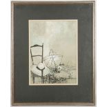 JEAN JANSEM lithograph, 'The Ribbon', signed in the stone. Together with a pastel 'Wimbledon Common'