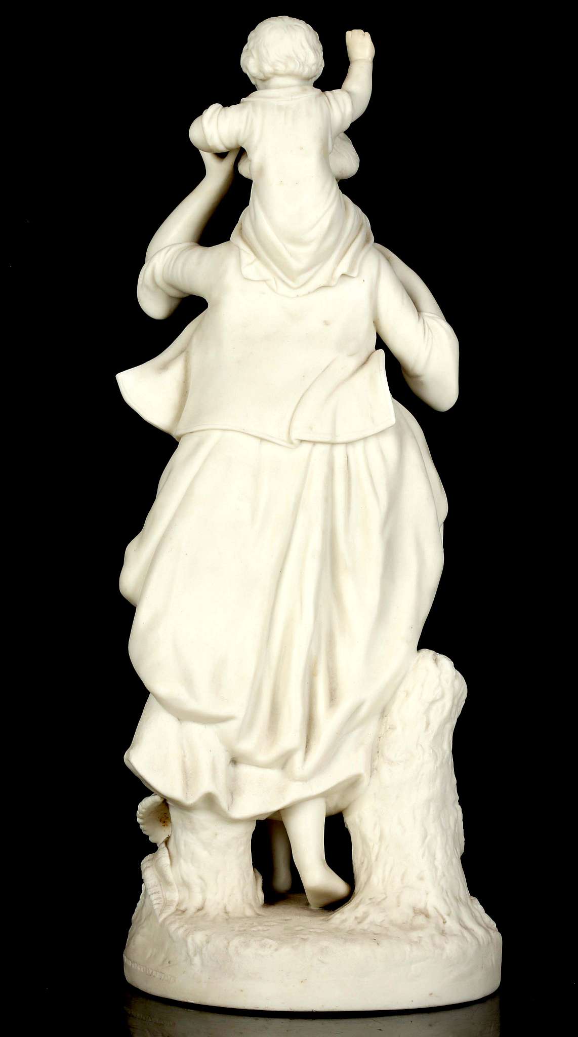 AN 'ART UNION OF GREAT BRITAIN' PARIAN FIGURE, late 19th century, modelled as a corseted woman - Image 4 of 6