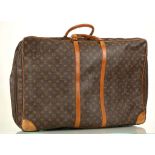 LOUIS VUITTON SIRIUS 70 SUITCASE, date code for 1988 monogrammed canvas with leather trim, 70cm x