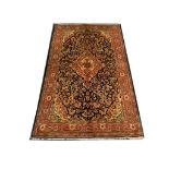 Persian Sarouk rug, 2.12m x 1.30m. Condition rating A.