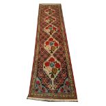 Persian Senneh runner, 2.60m x 0.65m. Condition rating A.