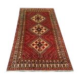 Persian Qashqai carpet, 3.10m x 1.75m. Condition rating A.